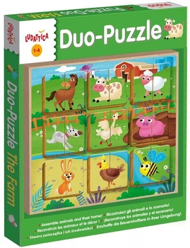 Игровой набор LISCIANI GIOCHI LUDATTICA деревянный DUO THE FARM 49943