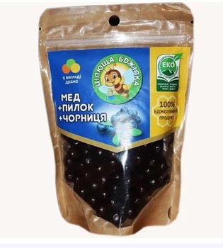 Натуральные конфеты-драже Цілюща бджілка с черникой 150 г