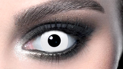 Кольорові контактні лінзи білі ELITE Lens white 14.5 мм 2 шт. (N0225)