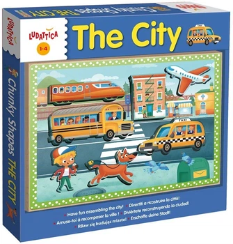 Игровой набор LISCIANI GIOCHI LUDATTICA деревянный THE CITY 49905