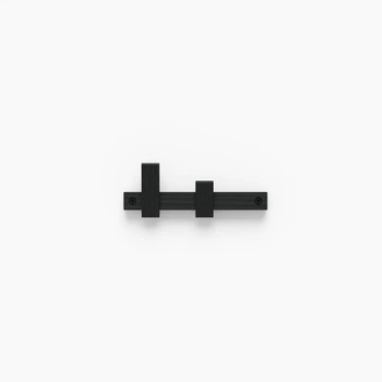 Вешалка настенная деревянная на 2 крючка Pab.objects Fence x2 old Черная 19см (pab0042)