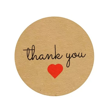 Наклейка Thank you 25 мм. 1 штука. (008)