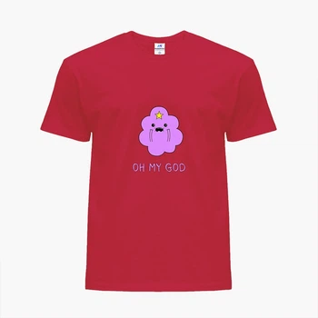 Детская футболка Время приключений Принцесса бубльгум (Adventure Time Princess Bubblegum) (25186-1575) 88-104 см Хлопок Красный