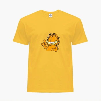 Детская футболка Гарфилд (Garfield) (25186-1945) 146-152 см Хлопок Желтый