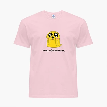Дитяча футболка Час Пригод Фінн і Джейк пес (Adventure Time Jake The Dog) (25186-1577) 134-140 см Бавовна Рожевий
