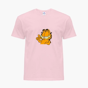 Детская футболка Гарфилд (Garfield) (25186-1945) 122-128 см Хлопок Розовый