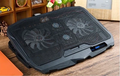 Підставка, столик для ноутбука з кулерами Laptop Cooler S18 з підсвічуванням до 17 дюймів + ЖК екран