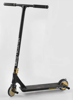 Самокат трюковий 69х12, 5х93 см Best Scooter Чорно-золотистий 000231439