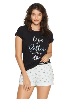 Пижама HENDERSON Flicker M черно-белая 19202105