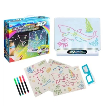 Доска для рисования с эффектом 3D Magic Drawing Board Водный мир