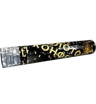 Хлопушка пневматическая "Gold confetti", высота - 30 см, диаметр - 5 см