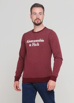 Світшот Abercrombie & Fitch AF7671M M Бордовий