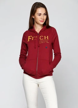 Толстовка женская - толстовка Abercrombie & Fitch AF5601W XS 10216 Бордовый