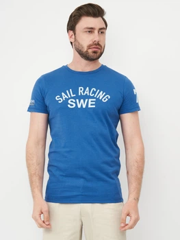 Футболка хлопковая длинная мужская Sail Racing Т-6294.1 S Синяя