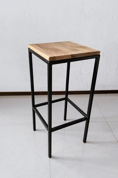 Табурет барний v3 HomeDeco в стилі лофт 700х350х350