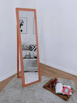 Зеркало напольное в деревянной раме HomeDeco Персиковый 150х40