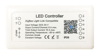Умный регулятор для LED ленты обычной и многоцветной RGBCW ZigBee Controller 434121