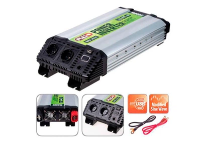 Преобразователь напряжения инвертор Pulso IMU-2024 24V-220V 2000W USB-5VDC2.0A