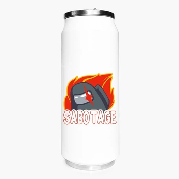 Термобанка Амонг Ас (Sabotage Among Us) 500 мл (31091-2426) термокружка термос из нержавеющей стали с трубочкой