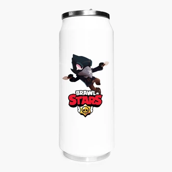 Термобанка Бравл Старс Ворон (Brawl Stars Crow) 500 мл (31091-1023) термокружка термос из нержавеющей стали с трубочкой