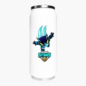 Термобанка Бравл Старс (Brawl Stars) 500 мл (31091-1706) термокружка термос из нержавеющей стали с трубочкой