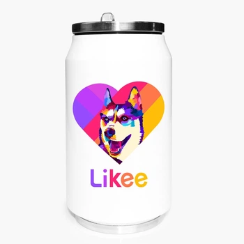 Термобанка Лайк Лайка (Likee Laika) 350 мл (31091-1598) термокружка термос из нержавеющей стали с трубочкой