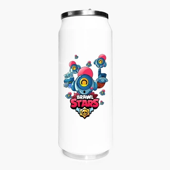 Термобанка Бравл Старс (Brawl Stars) 500 мл (31091-1704) термокружка термос из нержавеющей стали с трубочкой