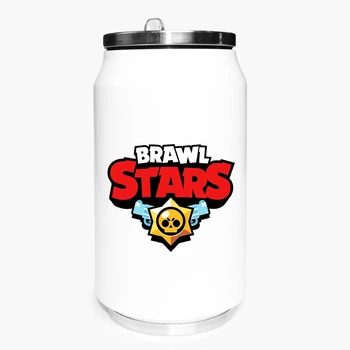 Термобанка Бравл Старс (Brawl Stars) 350 мл (31091-1000) термокружка термос из нержавеющей стали с трубочкой