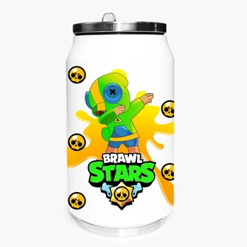 Термобанка Бравл Старс (Brawl Stars) 350 мл (31091-1705) термокружка термос из нержавеющей стали с трубочкой