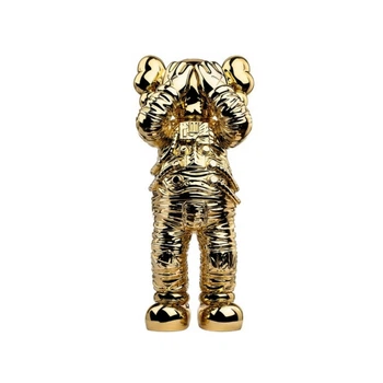 Дизайнерская игровая фигура Кавс Kaws Holiday Space Figure gold 30cм
