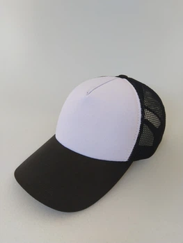 Кепка Lider Rapper тракер сетка Cap One Size 55-60 Черно-Белая