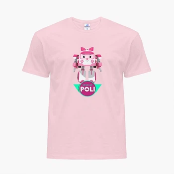 Детская футболка Робокар Поли (Robocar Poli) (25186-1621) 146-152 см Хлопок Розовый