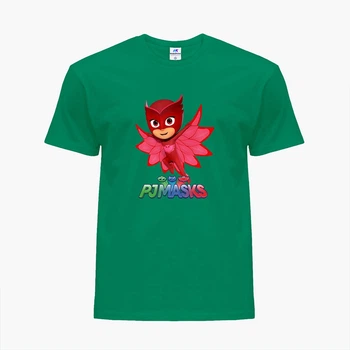 Детская футболка Герои в масках (PJ Masks) (25186-1615) 104-110 см Хлопок Зеленый