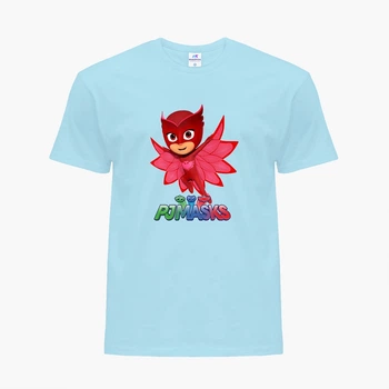 Детская футболка Герои в масках (PJ Masks) (25186-1615) 146-152 см Хлопок Голубой