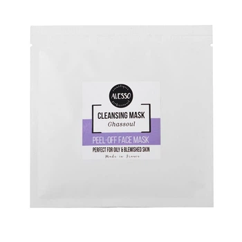 Альгинатная маска ALESSO CLEANSING Mask Ghassoul очищающая с глиною гассул для жирной кожи 25 г