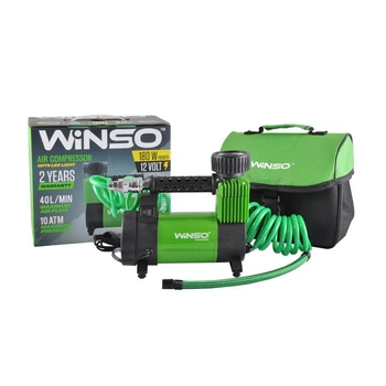 Автокомпрессор WINSO 132000 10 Атм, 40 л/мин с ЛЕД Фонарем (4723)