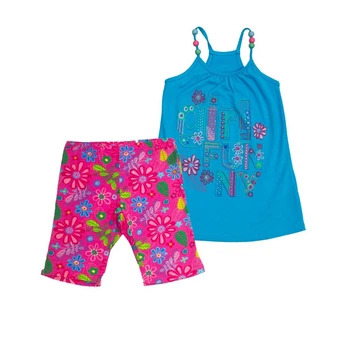 Костюм : Майка и шорты Losan Kids girls (316-8018AD/612) Бирюзовый 4 Years-104 см