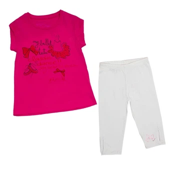 Костюм: Туника с леггинсами Losan Kids girls (316-8029AD/134) Темно-розовый 5 Years-110 см