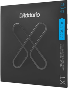 Струны для акустических гитар D'Addario XTAPB1253 XT Phosphor Bronze Light 12-53