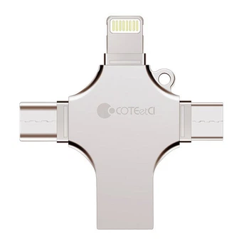 Флеш память COTEetCI U70 Four Interface USB Flash Disk USB 3.0 256Gb (CS8836-256)