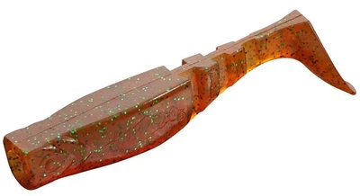 Силикон Mikado Fishunter (съедобный) 9.5 см 5 шт Коричневый с блёстками (PMFHL9.5-329)