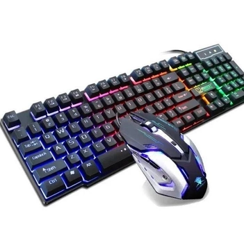 Клавиатура Gaming PETRA MK1 + мышка - игровой комплект проводная клавиатура c LED подсветкой и мышкой