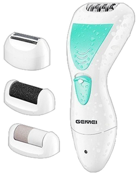 Эпилятор Gemei GM 7006 4в1 - Профеcсиональный женский беспроводной эпилятор бритва с насадками триммер + пемза
