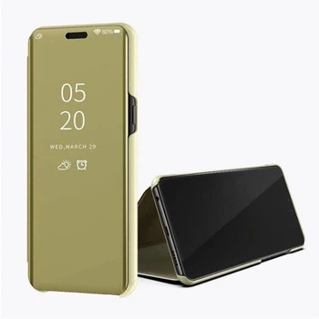 Чехол-книжка Mirror для Samsung A50 2019 / A505F Зеркальная Золотой Без Бренда