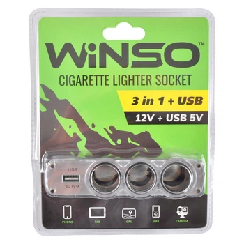 Разветвитель гнезда прикуривателя WINSO 200130 (5346)