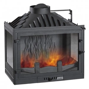 Каминная топка UNIFLAM 700 STANDARD с шибером трехсторонняя