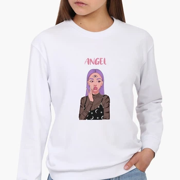 Світшот жіночий Янгол (Angel) (8771-1635) Білий M