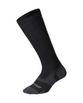 Компрессионные спортивные носки-гольфы 2XU, Vectr Light Cushion, L2, черный/титановый