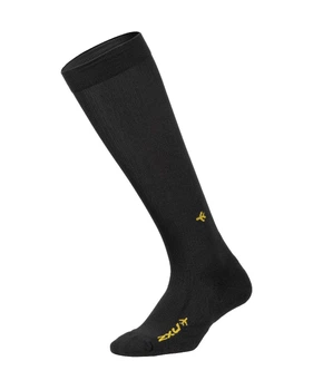 Компрессионные носки-гольфы для путешествий 2XU, Flight Compression Socks, M1, черный