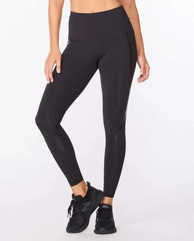 Женские компрессионные тайтсы 2XU, Hi-Rise Compression Tights, XS, черный/черный